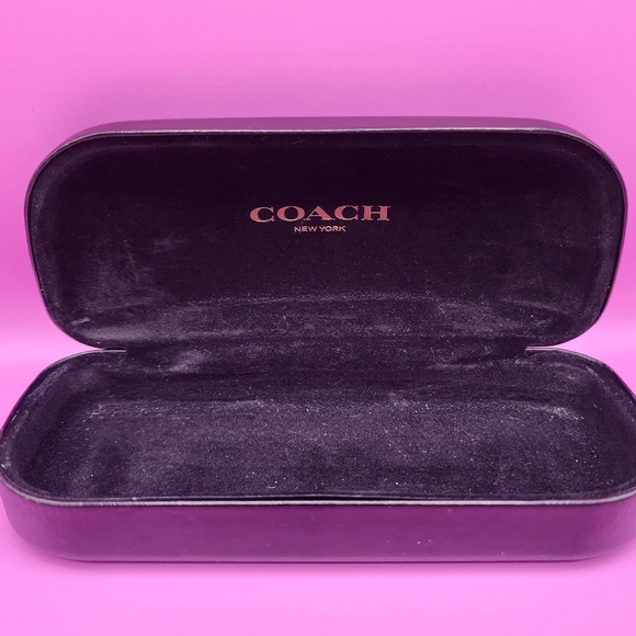 Coach Glasses Case Hard Shell Felt Lined - Picture 1 of 6